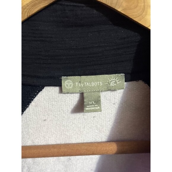 T By Talbots Womens XL Colorblock Half-Zip Pullover Long Sleeve Top Lightweight - Picture 3 of 4